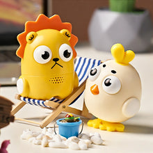 Load image into Gallery viewer, Cute Press Toy Bunny Chick Teddy Bear Little Lion Sound Effect Keychain Cartoon Doll Set Up Desktop Decompression Doll