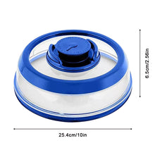 Load image into Gallery viewer, Vacuum Seal Plate Cover Reusable Lightweight Silicone Plastic Press Type Vacuum Airtight Food Lid for Food Fruits Snacks Preservation