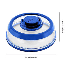 Load image into Gallery viewer, Vacuum Seal Plate Cover Reusable Lightweight Silicone Plastic Press Type Vacuum Airtight Food Lid for Food Fruits Snacks Preservation