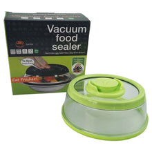 Load image into Gallery viewer, Vacuum Seal Plate Cover Reusable Lightweight Silicone Plastic Press Type Vacuum Airtight Food Lid for Food Fruits Snacks Preservation