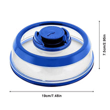 Load image into Gallery viewer, Vacuum Seal Plate Cover Reusable Lightweight Silicone Plastic Press Type Vacuum Airtight Food Lid for Food Fruits Snacks Preservation