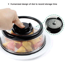 Load image into Gallery viewer, Vacuum Seal Plate Cover Reusable Lightweight Silicone Plastic Press Type Vacuum Airtight Food Lid for Food Fruits Snacks Preservation
