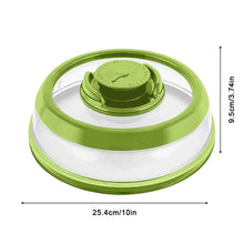 Load image into Gallery viewer, Vacuum Seal Plate Cover Reusable Lightweight Silicone Plastic Press Type Vacuum Airtight Food Lid for Food Fruits Snacks Preservation