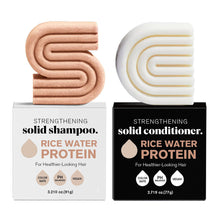 Load image into Gallery viewer, 2PC Rice Shampoo and Conditioner Bar for Hair Growth | Rice Shampoo Bar & Conditioner Bar for Strengthening Hair