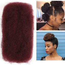 Load image into Gallery viewer, Remy Hair Afro Kinky Curly Hair Strand Braid for African Style Natural Color Synthetic Crochet Hair Extensions Men Women Dirty Braid Hair Clump