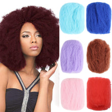 Load image into Gallery viewer, Remy Hair Afro Kinky Curly Hair Strand Braid for African Style Natural Color Synthetic Crochet Hair Extensions Men Women Dirty Braid Hair Clump