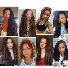 Load image into Gallery viewer, Remy Hair Afro Kinky Curly Hair Strand Braid for African Style Natural Color Synthetic Crochet Hair Extensions Men Women Dirty Braid Hair Clump