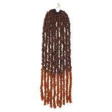 Load image into Gallery viewer, 24Inch Synthetic Butterfly Crochet Hook Wig Hair Distressed Crochet Braids Messy Faux Braiding Women Hair Extensions