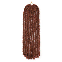 Load image into Gallery viewer, 24Inch Synthetic Butterfly Crochet Hook Wig Hair Distressed Crochet Braids Messy Faux Braiding Women Hair Extensions
