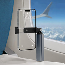 Load image into Gallery viewer, Portable Aluminum Alloy Phone Stand Foldable Rotatable & Telescopic Adjustable Clip Holder Compact Storage for Desk,Car, Outdoor Use,Travel