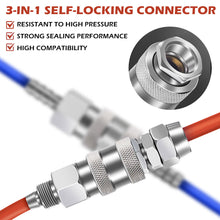 Load image into Gallery viewer, European Style 3-in-1 Self-Locking Quick Connector For Pneumatic Tools & Air Lines G1/4 G1/2 G3/8 Thread Durable Industrial & DIY Accessory