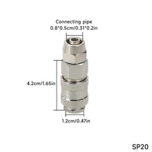Load image into Gallery viewer, European Style 3-in-1 Self-Locking Quick Connector For Pneumatic Tools & Air Lines G1/4 G1/2 G3/8 Thread Durable Industrial & DIY Accessory