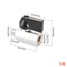 Load image into Gallery viewer, Miniature Brass Ball Valve with Internal/External Threads Chrome Plated Polished for Water Purifiers & Pneumatic Systems Flow Control Valve for Water Venting