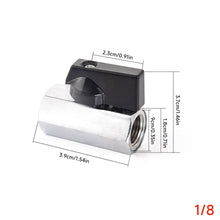 Load image into Gallery viewer, Miniature Brass Ball Valve with Internal/External Threads Chrome Plated Polished for Water Purifiers & Pneumatic Systems Flow Control Valve for Water Venting