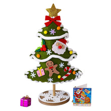 Load image into Gallery viewer, DIY Felt Christmas Tree Crafts Kits for Kids Handmade Educational Toy Christmas Decoration Craft Material Package Cute Mini Simulated Cartoon Tree Holiday Gift