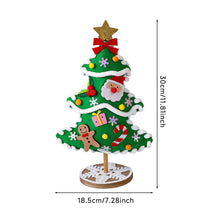 Load image into Gallery viewer, DIY Felt Christmas Tree Crafts Kits for Kids Handmade Educational Toy Christmas Decoration Craft Material Package Cute Mini Simulated Cartoon Tree Holiday Gift