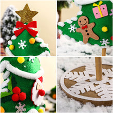 Load image into Gallery viewer, DIY Felt Christmas Tree Crafts Kits for Kids Handmade Educational Toy Christmas Decoration Craft Material Package Cute Mini Simulated Cartoon Tree Holiday Gift