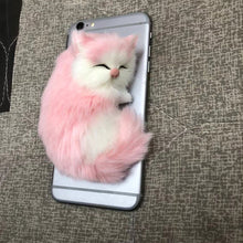 Load image into Gallery viewer, Simulation Cat Model Plush Toy Plush Cats Children Cognition Realistic Furry Imitation Animal Doll Home Decor Figurine Kids Gift