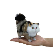 Load image into Gallery viewer, Cute Simulation Cat with Sound Plush Toys Soft Stuffed Kitten Model Fake Cat Realist Animals for Kids Girls Birthday Valentine's Day Gift