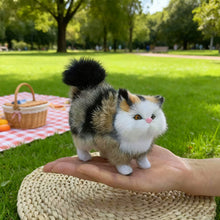 Load image into Gallery viewer, Cute Simulation Cat with Sound Plush Toys Soft Stuffed Kitten Model Fake Cat Realist Animals for Kids Girls Birthday Valentine's Day Gift