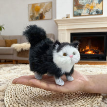Load image into Gallery viewer, Cute Simulation Cat with Sound Plush Toys Soft Stuffed Kitten Model Fake Cat Realist Animals for Kids Girls Birthday Valentine's Day Gift
