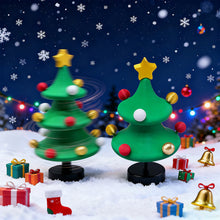Load image into Gallery viewer, 3D Printed Rotating Christmas Tree Dancing Colorful Spinning Tree Fun Stress Relief Toy Holiday Home Desk Decor Figurine Christmas Gift Idea