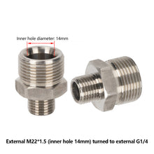 Load image into Gallery viewer, Stainless M22 1/4" Quick Connector & Plug With Male Female Fitting Thread High Pressure Washer Accessories