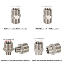 Load image into Gallery viewer, Stainless M22 1/4" Quick Connector & Plug With Male Female Fitting Thread High Pressure Washer Accessories