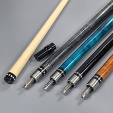 Load image into Gallery viewer, 1PC 148CM/13MM 1/2 Joint Maple Wood Pool Cue Professional Black 8-Ball 9-Ball Cue Billiard Equipment