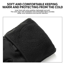 Load image into Gallery viewer, 1Pair Knob-style Windproof Cold-proof Cycling Gloves Anti-slip Touchscreen Fleece-lined Gloves Autumn Winter Outdoor Sports Thermal Equipment