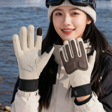 Load image into Gallery viewer, 1Pair Winter Riding Thermal Gloves Windproof Waterproof Touchscreen Stitched Gloves for Outdoor Sports Motorcycles