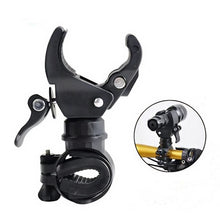 Load image into Gallery viewer, 1PC Bicycle Flashlight Clip 90°/360° Rotating Quick-Release Adjustable Light Mount Tool-Free Installation Cycling Accessories