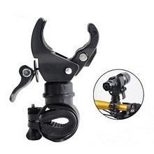 Load image into Gallery viewer, 1PC Bicycle Flashlight Clip 90°/360° Rotating Quick-Release Adjustable Light Mount Tool-Free Installation Cycling Accessories