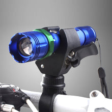 Load image into Gallery viewer, 1PC Bicycle Flashlight Clip 90°/360° Rotating Quick-Release Adjustable Light Mount Tool-Free Installation Cycling Accessories