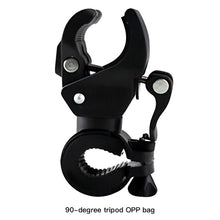 Load image into Gallery viewer, 1PC Bicycle Flashlight Clip 90°/360° Rotating Quick-Release Adjustable Light Mount Tool-Free Installation Cycling Accessories