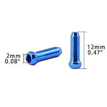 Load image into Gallery viewer, 20PCS Bicycle Gear Brake Cable End Caps Solid Color Aluminum Alloy Ferrules to Prevent Cable Fraying Bicycle Accessories
