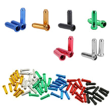 Load image into Gallery viewer, 20PCS Bicycle Gear Brake Cable End Caps Solid Color Aluminum Alloy Ferrules to Prevent Cable Fraying Bicycle Accessories
