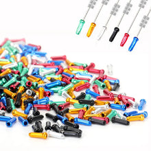 Load image into Gallery viewer, 20PCS Bicycle Gear Brake Cable End Caps Solid Color Aluminum Alloy Ferrules to Prevent Cable Fraying Bicycle Accessories