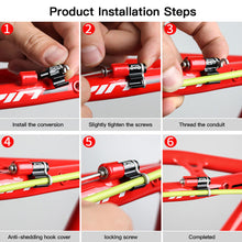 Load image into Gallery viewer, 5PCS Bike Aluminum Alloy Oil Pipe Cable Conversion Fixed Seat Waterproof Dustproof Wire Core Guide Seat Bicycle Cable Routing Accessories