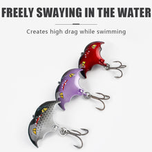 Load image into Gallery viewer, 1PC 4CM/10G Bat Shape Imitation Lure Fish Bait VIB Jigging Metal Spoon Sinking Bait With Treble Hook For Mandarin Fish Bass