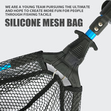 Load image into Gallery viewer, Foldable Lure Landing Net Length Adjustable Quick Release Triangle Aluminum Alloy Fish Scoop Net Fishing Supplies