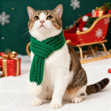 Load image into Gallery viewer, Winter Warm Knitted Pet Scarf Christmas Dog Scarf Collar New Year Pet Scarf for Small Medium Dog Teddy Chihuahua Dog Accessories
