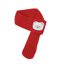 Load image into Gallery viewer, Pet Christmas Scarf Cat Dog New Year Red Bear Warm Scarf Pet Winter Knitted Scarf Cat Collar Puppy Accessories Bow Ties for Dogs