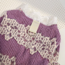 Load image into Gallery viewer, Autumn and Winter Dog Lace Sweater Hoodie Dog Cat Pet Love Warm Clothes Designer Dog Clothes for Small Medium Dogs