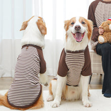 Load image into Gallery viewer, 4-42.5kg Striped Pet Clothes arge Dog Winter Clothes Velvet Big Dog Coat Puppy Clothing Pet Vest For Small Medium Large Dogs