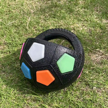 Load image into Gallery viewer, Pet Football Toy Tough Interactive Squeaky Ball Toy for Dogs Durable Chew Toy for Aggressive Chewers Pet Training & Fetch Play