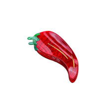 Load image into Gallery viewer, Food Hair Claw Corn and Chili Peppers Vegetables Eco-Friendly Hair Claw Clips Hair Accessories for Women Girls