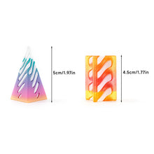 Load image into Gallery viewer, 3D Printed Stress Relieving Toys Spiral Model Toy Impossible Pyramid Passthrough Thread Sculpture Screw Toys Gift