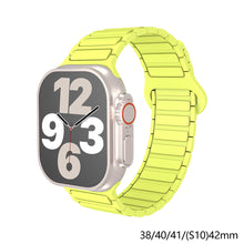 Load image into Gallery viewer, Magnetic Silicone Watch Strap for Apple Watch Bands 38mm 40mm 42mm 44mm 46mm 49mm Bracelet iWatch Series 11 10 9 SE 3 2 1 Ultra 3 2