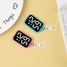 Load image into Gallery viewer, Square LED Keychain Pendant Mini Watch Cartoon Digital Wall Watch Electronic Watch Student Kid Present